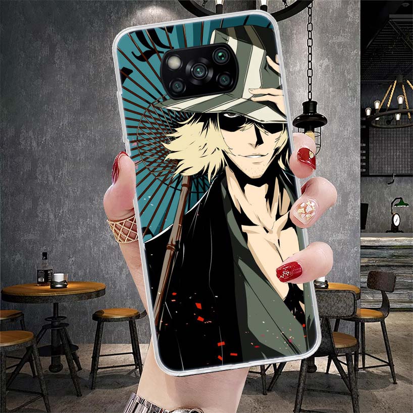 Bleach Kisuke Urahara Soft Phone Case For Xiaomi Redmi 15C 15 13C 13 Poco X5 X6 X7 F7 Ultra M7 12C 12 10 10C 9C 9A 9T 9 Fundas P