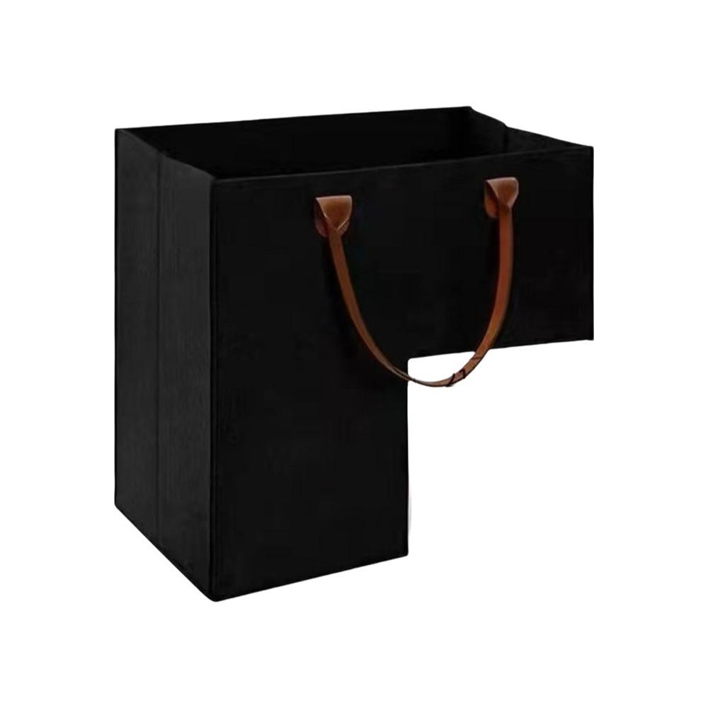 

Space Saving L Shaped Felt Basket Folding Stair Laundry Basket Stair Steps Clothes Basket Stair чёрный