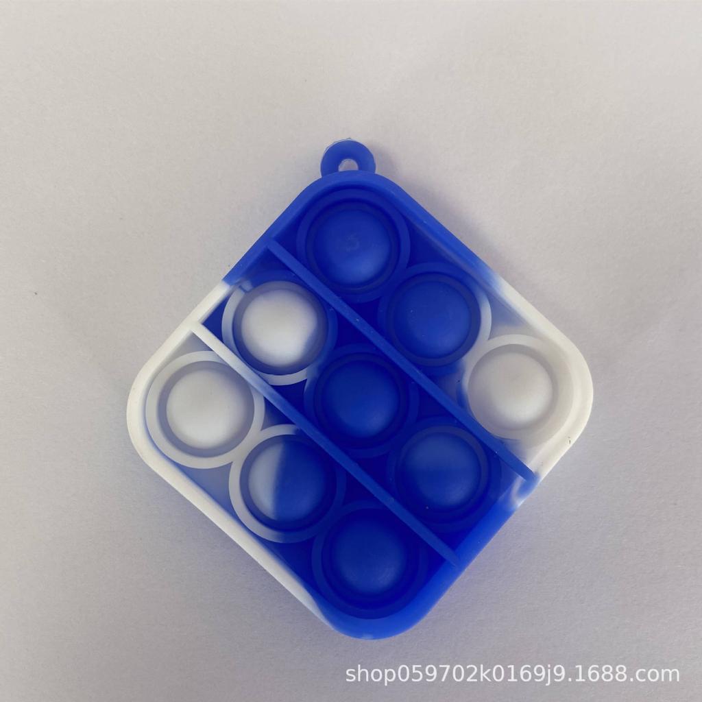 Children's Rainbow Keychain Educational Squeeze Toy - Stress Relief and Fun Decompression Board