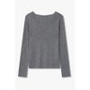 Vov Slit Neck Detail Slim Knit Pullover 7155350003 