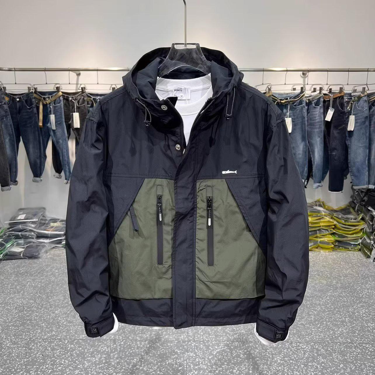 

Мужская летняя ветровка в винтажном стиле для приключений на свежем воздухе XL чёрный