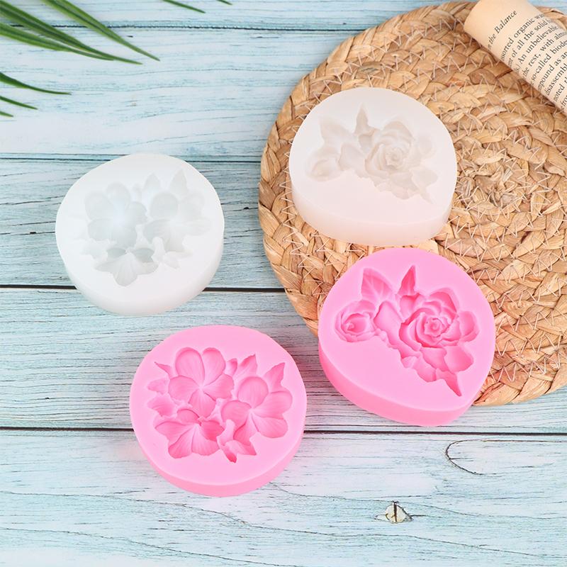 1Pc Flower Shape Silicone Mold Gardenia Plumeria Rubra Molds Diy Baking Tool