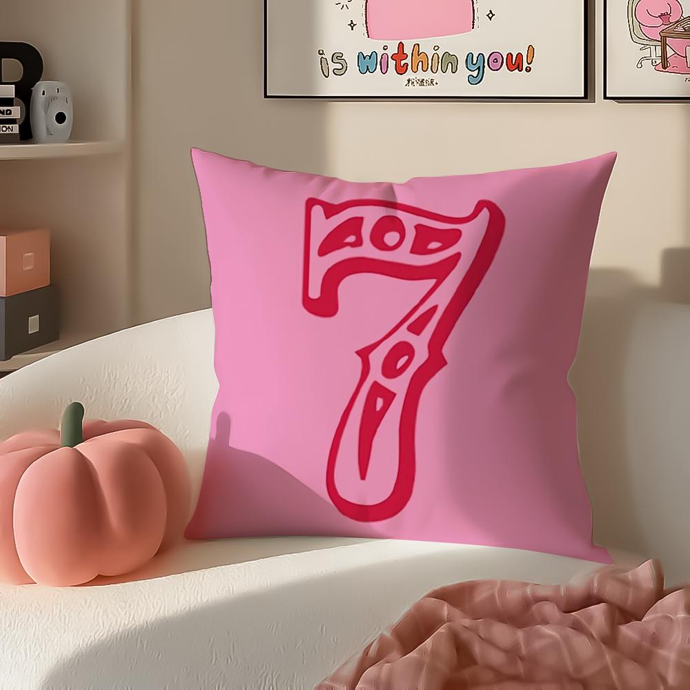 Lucky Gift Item Angel Numbers Cushion Cover Pillowcase Short Plush Invisible zipper Room Sofa Cushion Cover