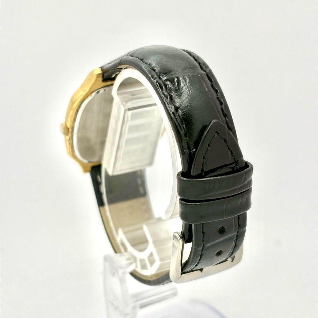Used [New Battery] SEIKO Men's Watch Gold Octagon 5931-5210 060317 New Belt