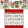 Flower Bouquet Christmas Countdown Advent Calendar Blind Box With Diy Fun For Holiday Decor