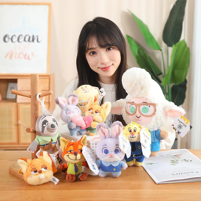 Animal Zootopia Sweet Plush Keychains Featuring Judy And Nick Perfect For Occasion Any