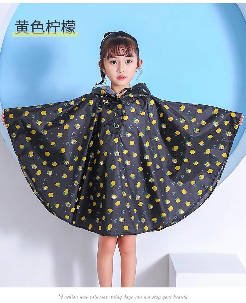 Vineri fierbinți pentru copii, haine de ploaie din poliester, drăguț pentru copii, în aer liber, salopete impermeabile, poncho, pălărie mare, îmbrăcăminte de ploaie pentru studenți