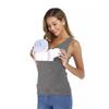 Camiseta Casual Multifuncional Canguru Mãe e Pai para Mulheres - Estilo Europeu e Americano