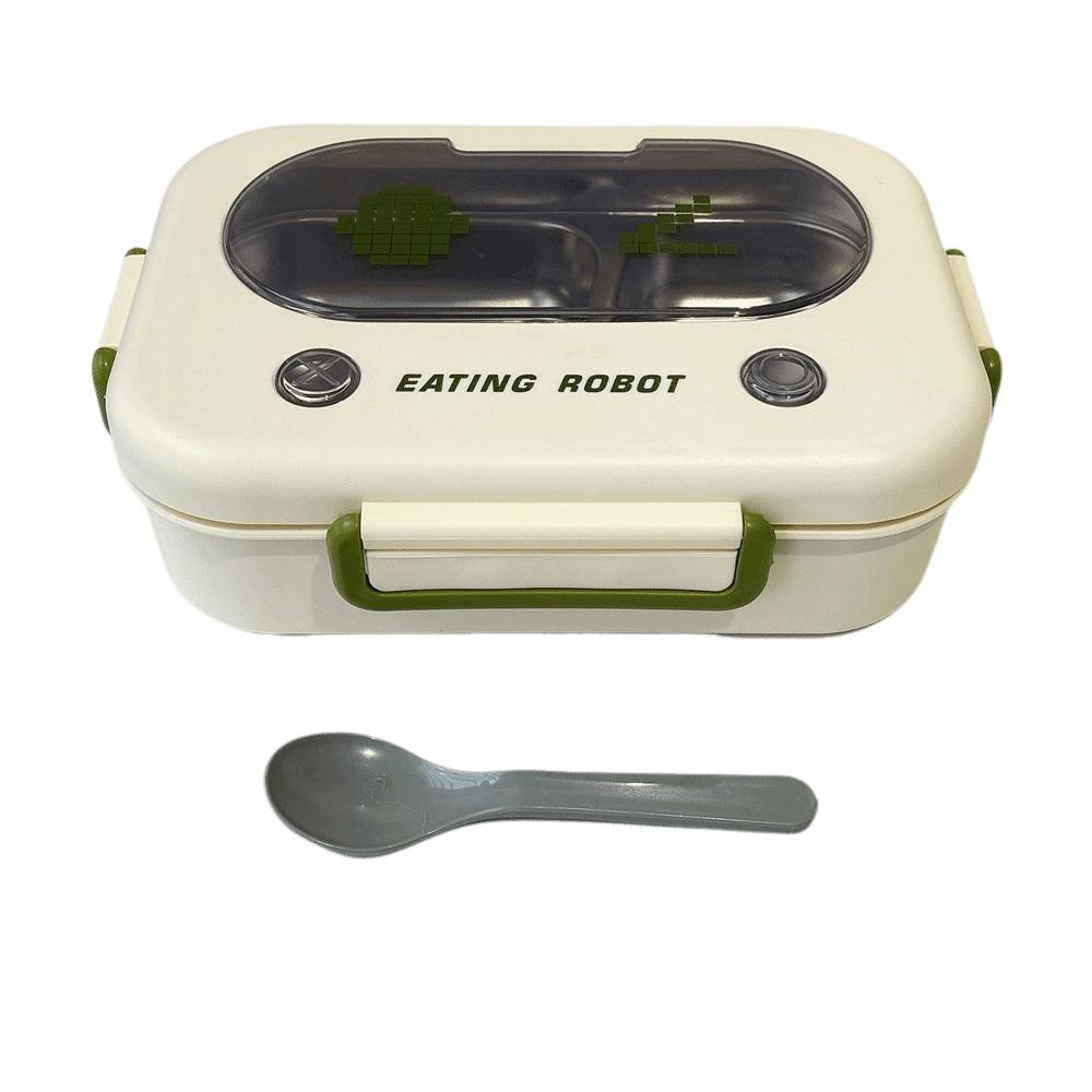 Stainless Steel Lunch Box 2/3 Grid Food Storage Case Student Lunch Box Thermal Lunch Box Office