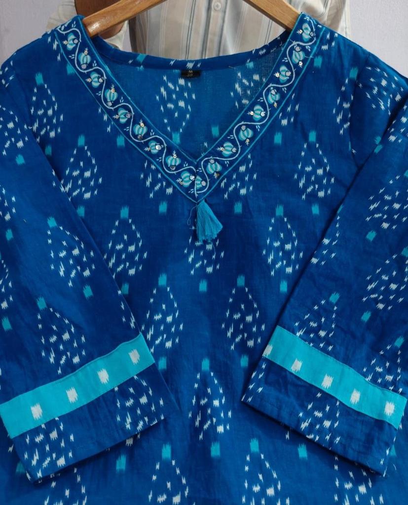 Women Party Wear Kurta Pant Dupatta Set Indian Party Wear Top Tunic Kurti Salwar Kameez