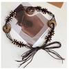 Bohemian Coconut Shell Accessories Decorative Waist Rope Women's Dress Waist Chain Retro Knitted Belt Belt