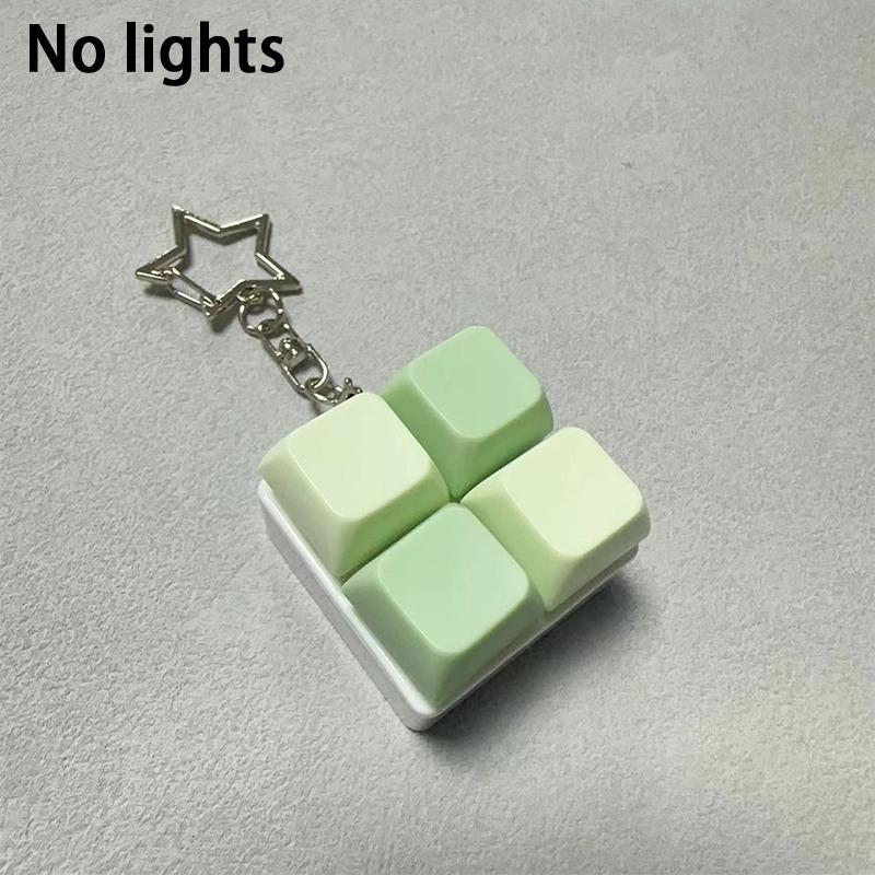 4/5/9 Keys Mechanical Keyboard Axis Tester Button Keycap Keychain Keyboard Keychain Toy Finger Keyboard Caps Toy