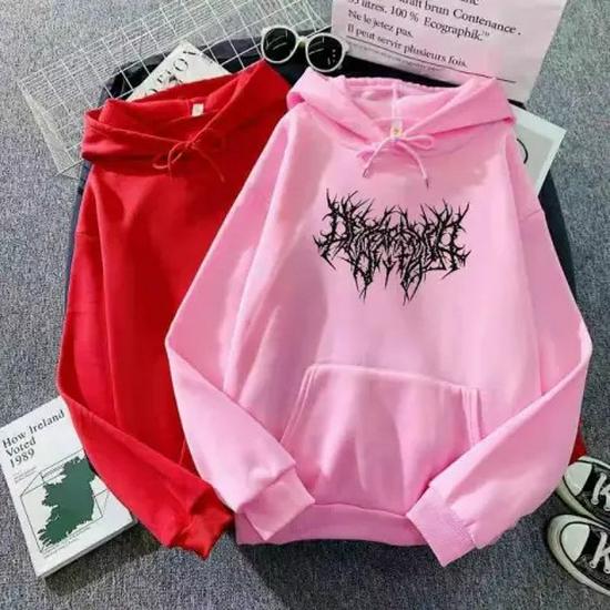 Women's Vintage Harajuku Hip Hop Hoodie - Long Sleeve Aesthetic Sweatshirt for Winter