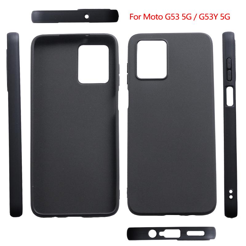 Матовый защитный чехол из ТПУ для Motorola Moto G53 5G Motorola Moto G53 5G матовый черный