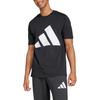 adidas Sportswear Essentials Fw24 Wygodna Miękka Przyjazna dla Skóry Prosta Koszulka z Krótkim Rękawem Męska Top Czarny JE8945