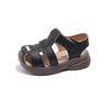 Baby Boys Summer Sandals Kids Beach Shoes Classic Fashion Hollow Toe-capped Anti-kick Toddlers Kindergarten Sandals Breathable