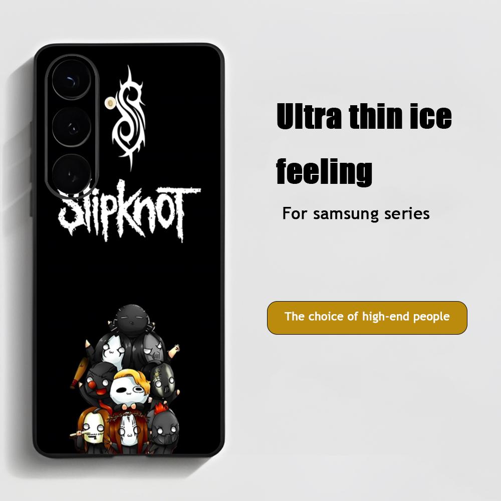 Popular S-Slipknot Band Rock Phone Case For Samsung Galaxy S25 S24 S23 S22 S21 S20 Plus Ultra Note20 Soft Black