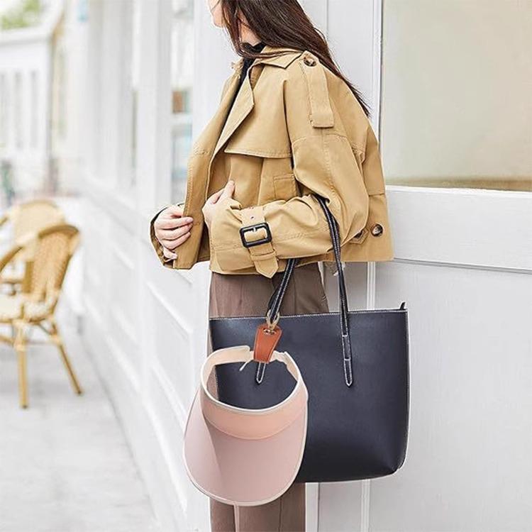 Travel Hat Clip Leather Simple Golf Baseball Hat Clip Summer Hat Strap Towel Glove Storage Wallet Buckle Hands-free Latch Clip