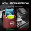 Car Outlet Air Vent Storage Box Water Cup Holder Garbage Can For Nissan Pulsar VSkyline Patrol Navara Micra X-Trail