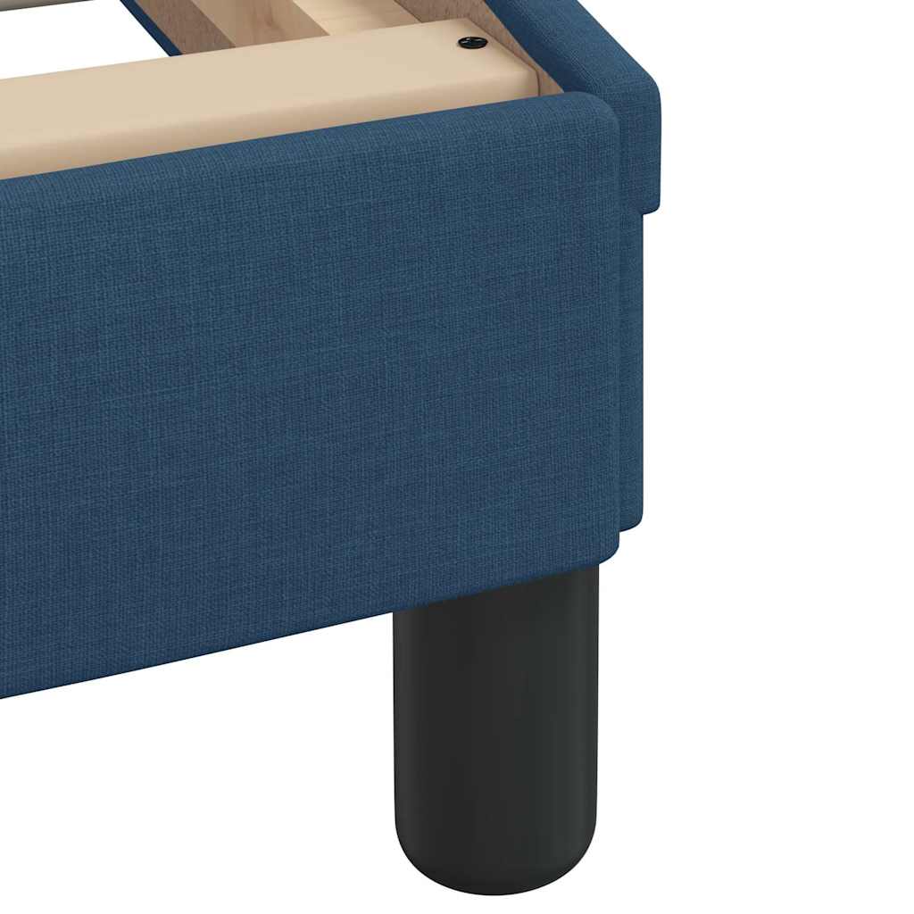 Bed Frame without Mattress  Hvar  Blue 80x200 cm Fabric