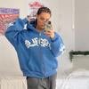 Herren Gothic Buchstaben Print Reißverschluss Hoodie Langarm Oversized Locker Lässig Streetwear Kapuzenpullover Für Jugendliche