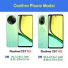 For Realme C67 4G Luxury Sheepskin Leather Shockproof Silicone Case For Realme C67 5G Phone Case Cover Coque