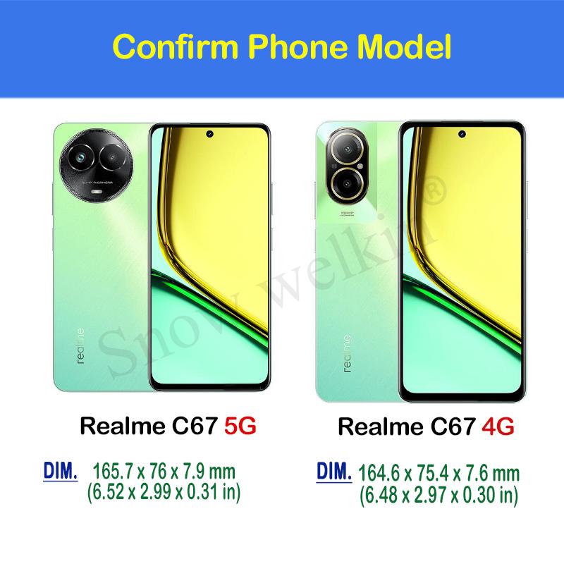 For Realme C67 4G Luxury Sheepskin Leather Shockproof Silicone Case For Realme C67 5G Phone Case Cover Coque