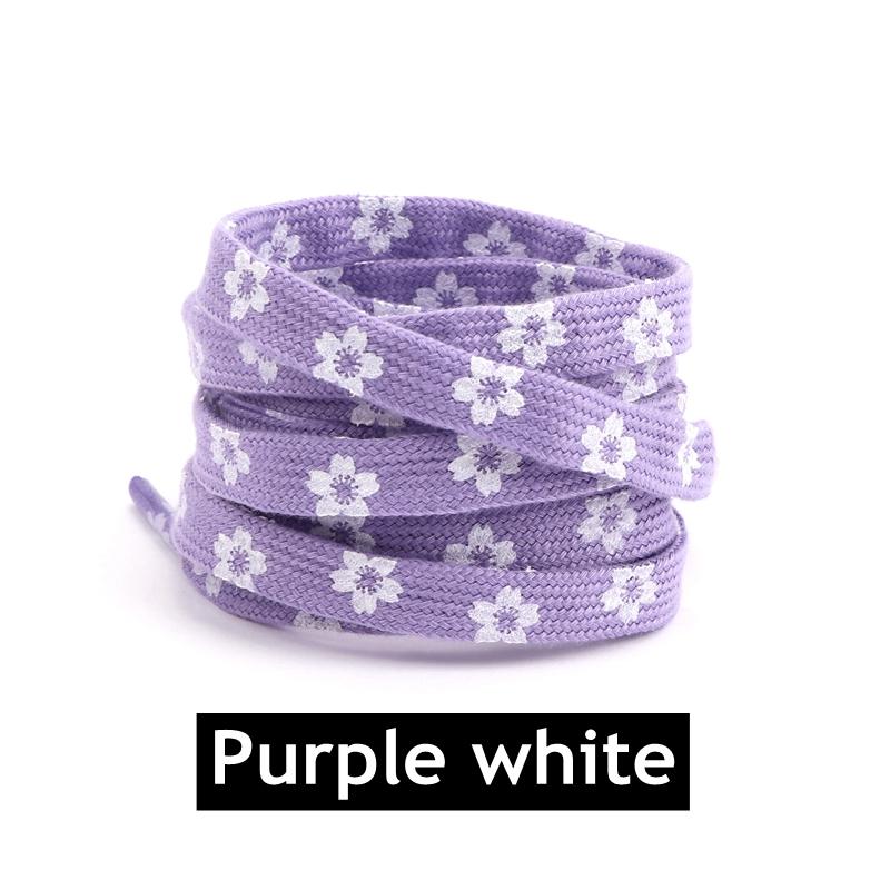 

Новые шнурки Sakura плоские с маленькими маргаритками шнурки для обуви шнурки для парусиновых кроссовок с высоким верхом шнурки AF1 шнурки для обуви 100/120/140/160 см 120cm