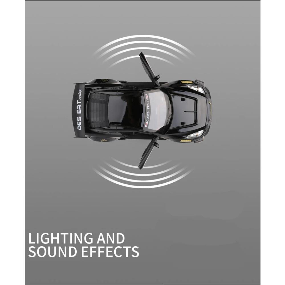 1/24 Skyline Ares Nissan GTR R34 R35 Legierung Sportwagen Modell Diecast Metall Rennwagen Modell Simulation Sound Licht Kinderspielzeug Geschenk