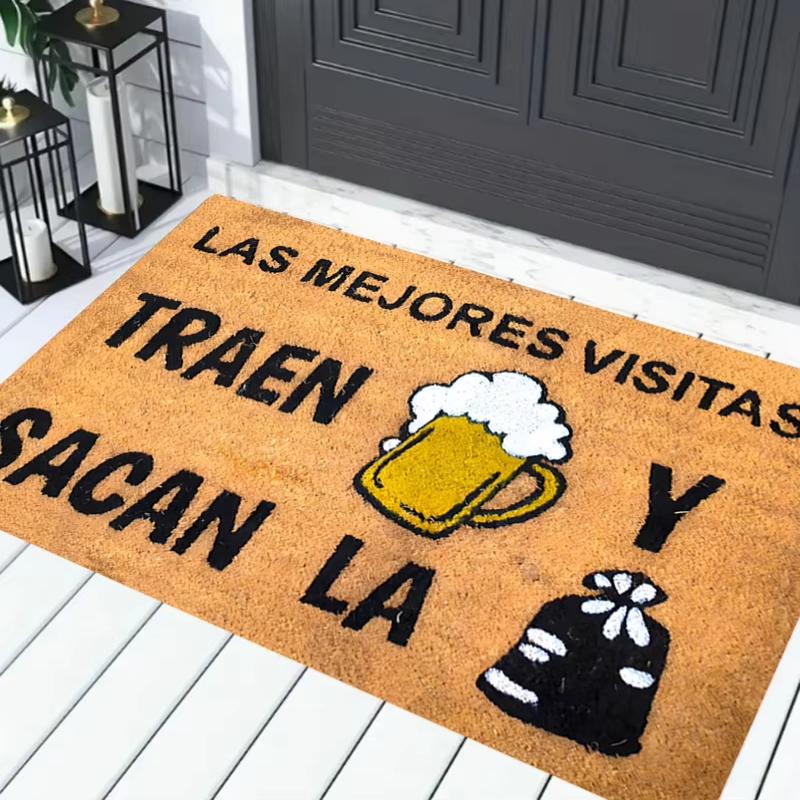 VIKAMA Fun Slogan Beer Festival Welcome Doormat Durable Non Slip Indoor Outdoor Entrance Floor Mat Home Decor Rug