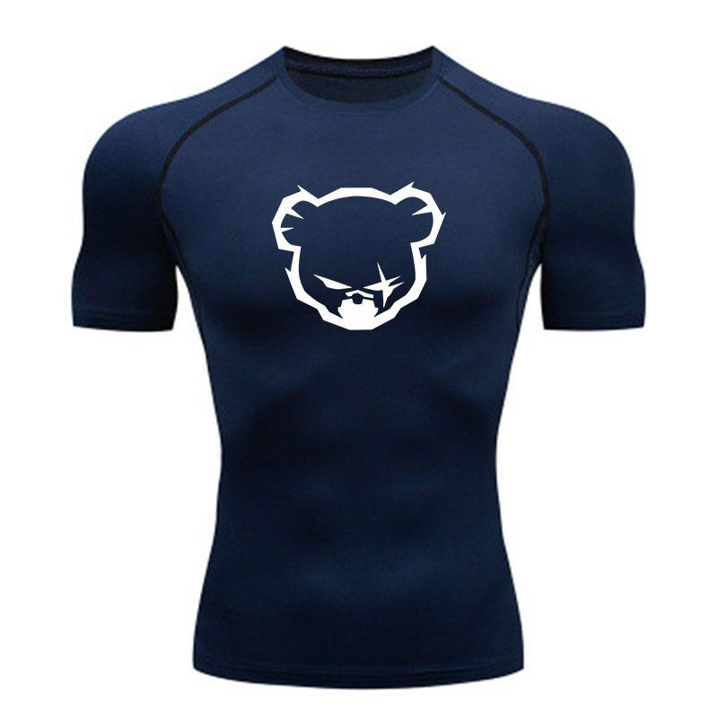 Men's Compression Workout T-Shirt, Quick Dry Athletic Short
