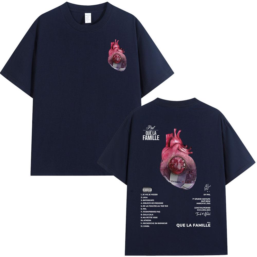 Rapper Francez PNL Que La Famille Le Monde Chico Album Tricou Bărbați Femei Modă Hip Hop Bumbac Mânecă Scurtă Tricouri Streetwear