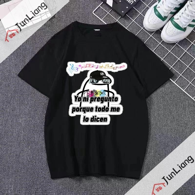 Ferxxo Breathable Tshirt Rapper Feid Printed Tshirts Summer Short Sleeve Tee Hip Hop Unisex Women Streetwear Tshirt