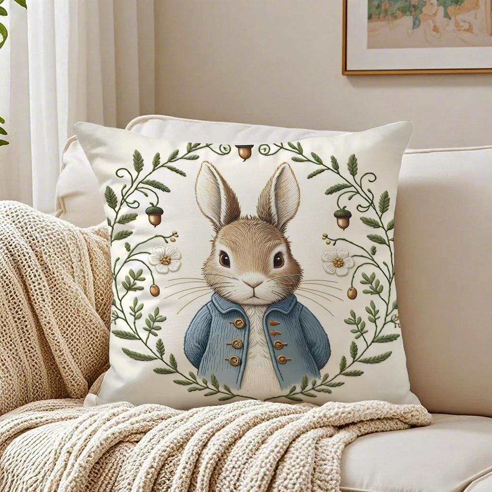 

Cartoon Character CutePeter RabbitSmart Cushion Cover Pillowcase Antidustmite living Room Sofa Decor Cushion Room 30X30cm