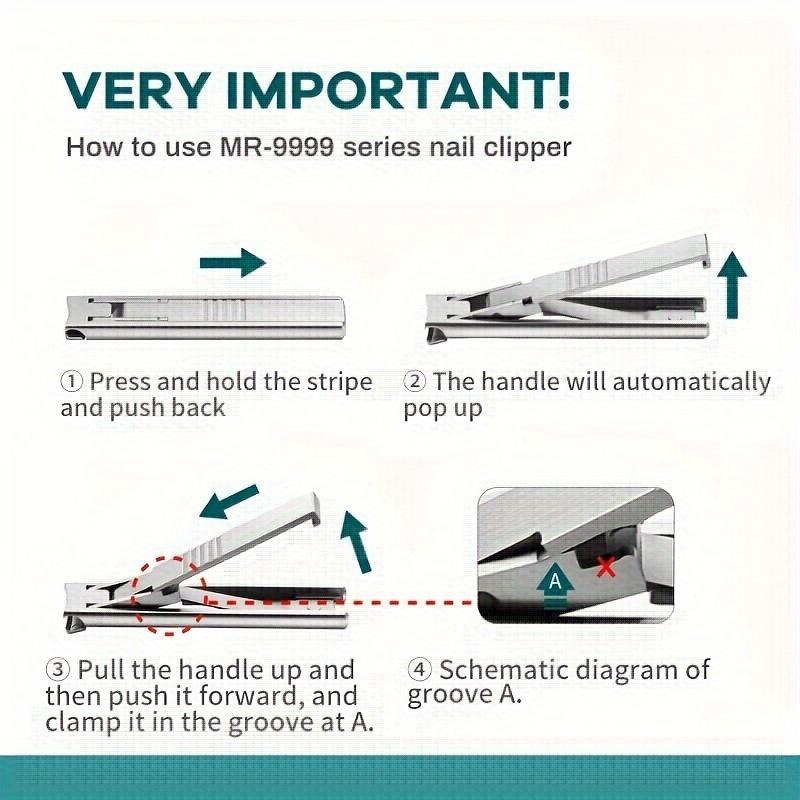 Ultra Thin Nail Clippers Portable Nail Cutters With Cow Leather Cover Superior Texture Stainless Steel Manicure Tool