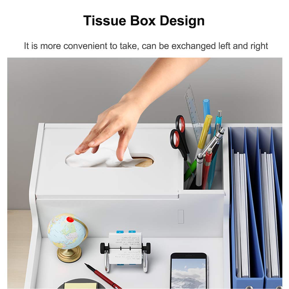 

Office Desktop File Organizer Multi-Layer Document Holder A4 Paper Storage Rack Book Stationery Stand Type A