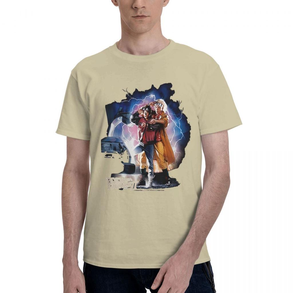 Back To The Future Mcflydoccarlightning 100 Cotton Casual Breathable Confortable Top Mens Clothing Deals Graphic Tee
