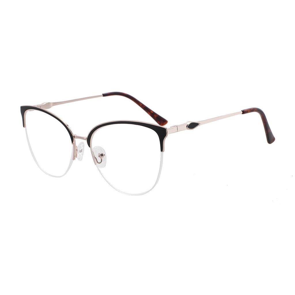 Ochelari Metalici Semiramă Navetă Versatil Cadru Ochelari Miopie Sens Senior Bărbați Cadru Ochelari Business