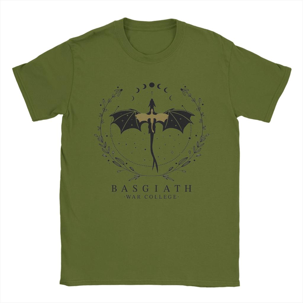Casual Basgiath War College  Violet Sorrengail Tshirts For Men Women Crewneck Short Sleeve Top Tee  Cotton Summer Clothes