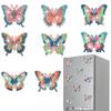 6/8Pcs Diamond Painting Magnets Refrigerator Butterfly Dog for Fridge Whiteboards Car Mailbox Decor for Adults Kids Beginners