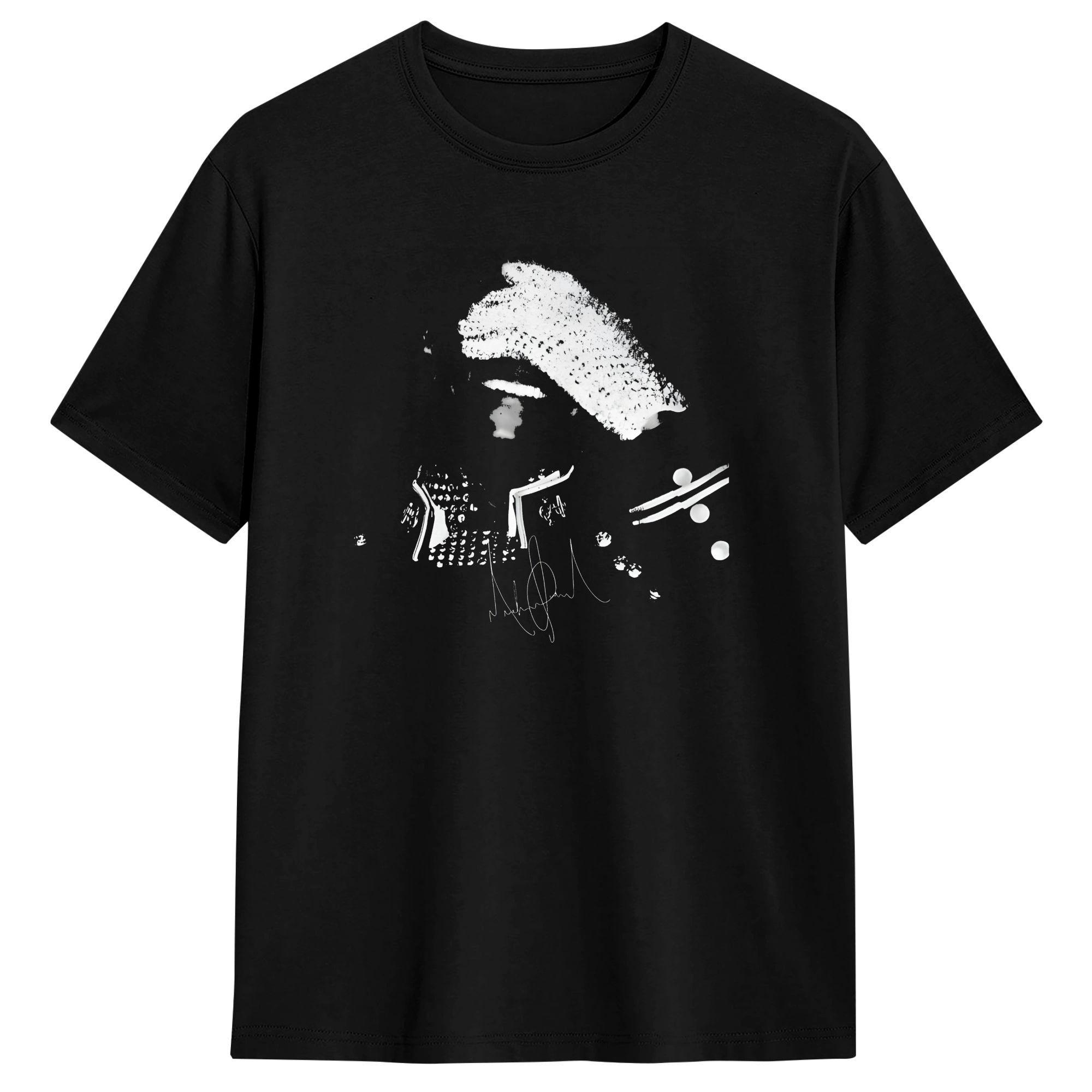 

Retro King Of Pop Michael Jackson Cotton T-Shirt For Men s Summer Vintage T-Shirts Hip Hop Tee Shirt Plus Size Print Tops S разноцветный
