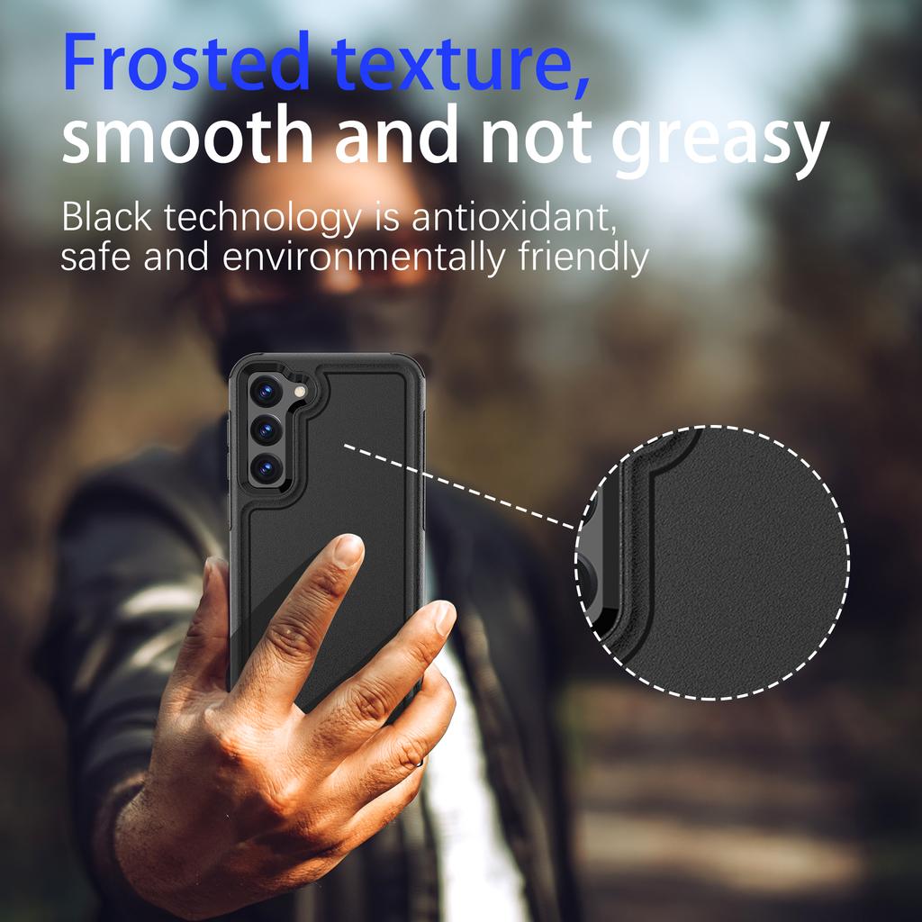 Non-Slip Fitted Armor Case for Samsung Galaxy A55 A 55 5G S24 Ultra S23 Plus S22 Dual Layer 2 In 1 Phone Accessories Covers