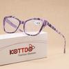 Kunststoff Lesebrille für Herren Große Katzenaugen Modische Weitsichtigkeitsbrille für Damen Blaulichtfilter Brille Alterssichtigkeit +1+1.5+2.0+2.5+3.0+3.5+4.0