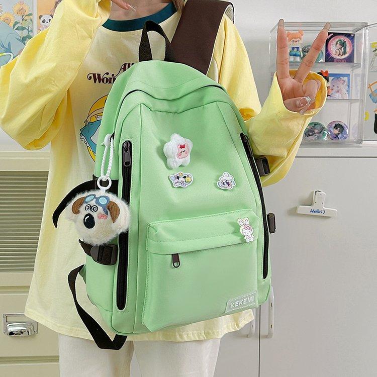 Schoolbag Korean version Japanese new large-capacity ins style simple and cute versatile schoolbag junior high school student backpack