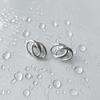 Boucles d'oreilles en argent sans pierres (2151210)