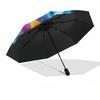 1pc Neon Glowing Flower Artwork Umbrella with Plastic Handle,Suitable for All Seasons Home Travel Outdoor UmbrellaB1604