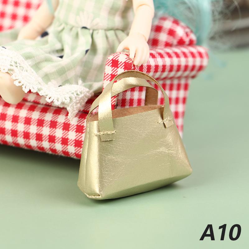 

1Pc Adorable Mini Simulated Leather Pouch Handbag Miniature Figure Pouch Playthings For 30cm Figure Trendy Decor Accessories Kids Presents