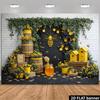 2D Rustic Bee Farm Background Cloth Photo Booth Prop