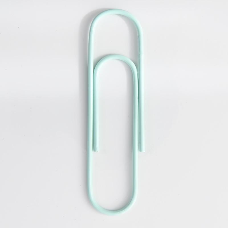 100mm Extra Velké Kancelářské Svorky v Barvě Macarons, Plastem Potažené, 10cm Ohýbaný Design