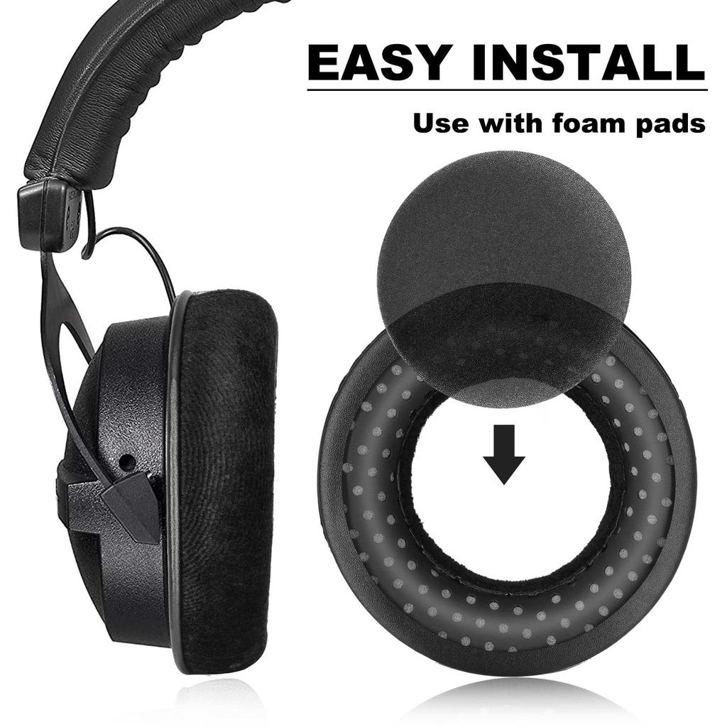 XBERSTAR Replacement Ear Pads, Headband Cushion Pads for Beyerdynamic DT990 / DT880 / DT770 PRO